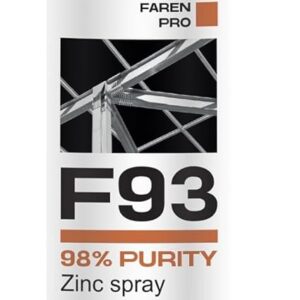 Spray di Zinco FAREN F93 400 ml Anticorrosione e Ritocco Metallizzato