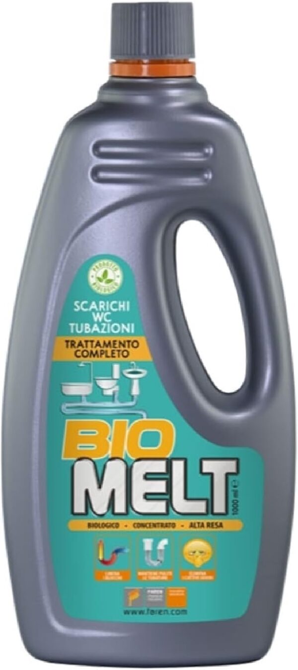 Faren BIO MELT Trattamento Organico per Svuotare Tubature 1L