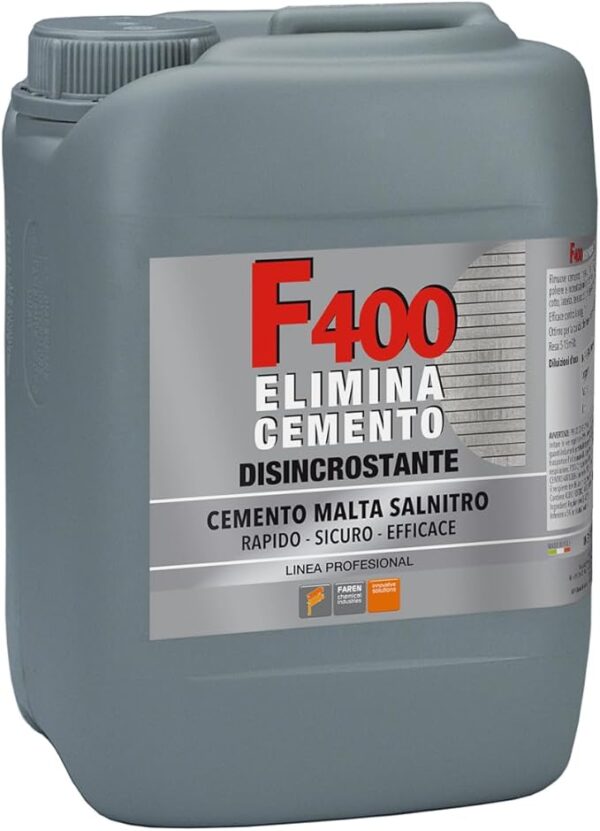 Disincrostante Concentrato Faren F400 per Cemento e Metalli 5 Litri