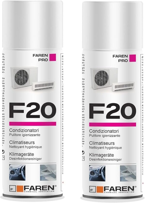 Spray Igienizzante Faren F20 per Climatizzatori 2x400ml