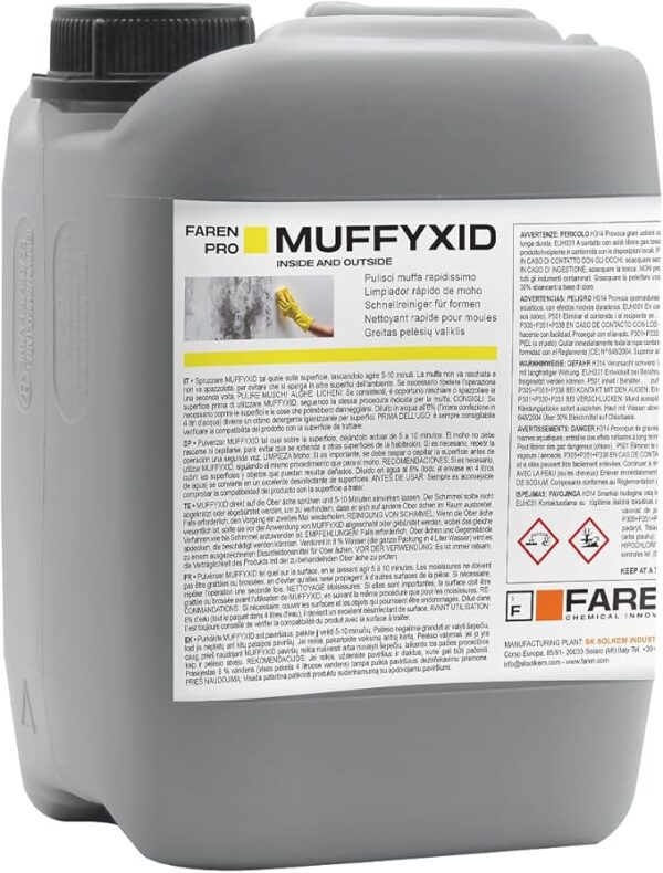 Rimuovi Muffa Faren MUFFYXID 5 Litri, Pulitore Rapido e Sanificante