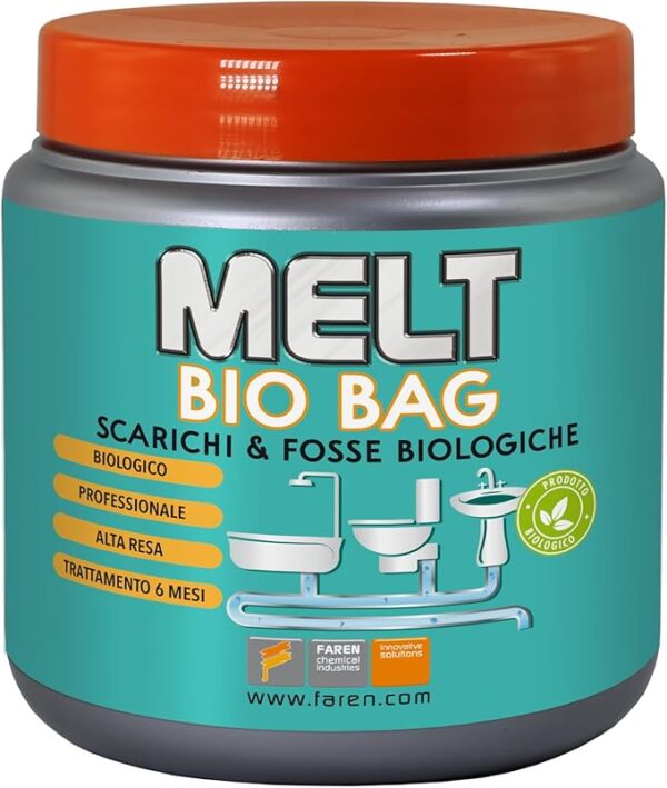 Faren Melt Bio Bag, Trattamento Organico per Odori e Rifiuti
